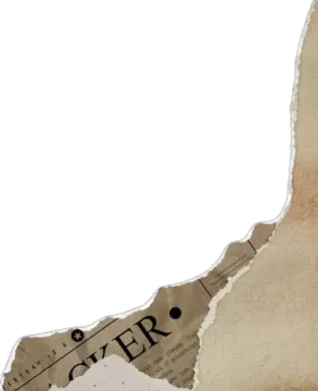 an old torn piece of paper with the word
