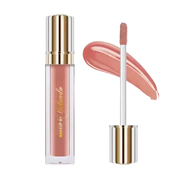 a bottle of liquid lip gloss with the lid open