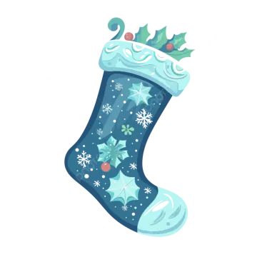 an illustration of a christmas stocking