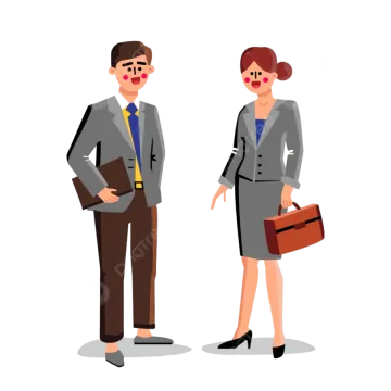 a man and woman in business attire