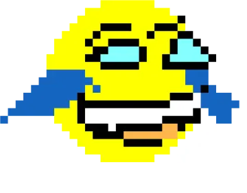 a yellow smiley face with an angry expression