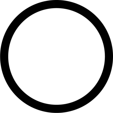 a black circle on a white background