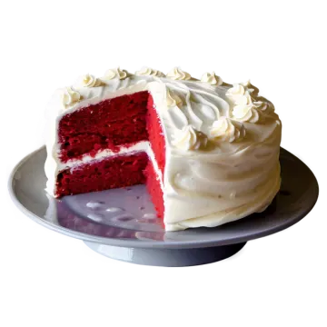 a piece of red velvet cake on a plate