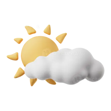 an image of a sun and clouds