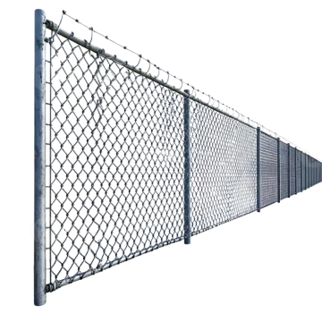 a chain link fence on a white background