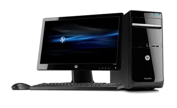 a desktop computer on a white background
