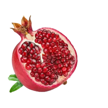 a pome on a white background