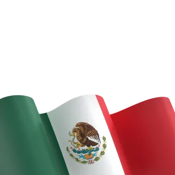 the flag of mexico on a white background