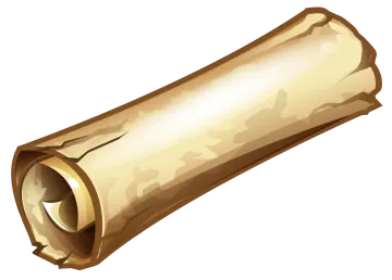 a roll of bread on a white background