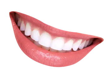 a woman's mouth with white teeth