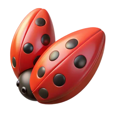 two ladybugs on a white background