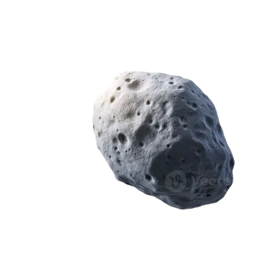 an asteroid on a white background