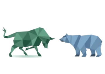 a bear and an elephant are standing side by side