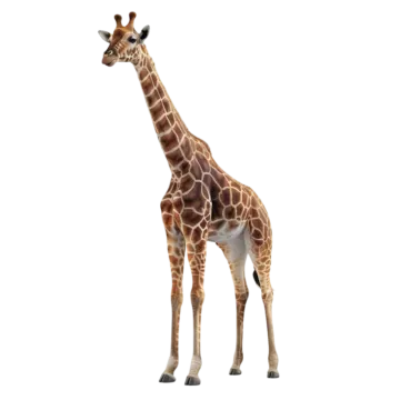 a git standing up against a white background