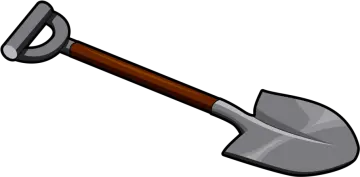 an axe on a white background
