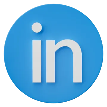 the linked logo on a blue circle