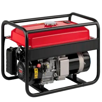 a small gasoline generator on a white background