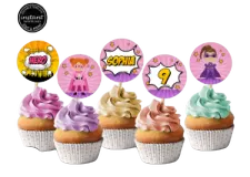 a bunch of cupcakes with different colored frosting