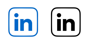 a set of social icons