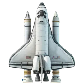 a model of the space shuttle