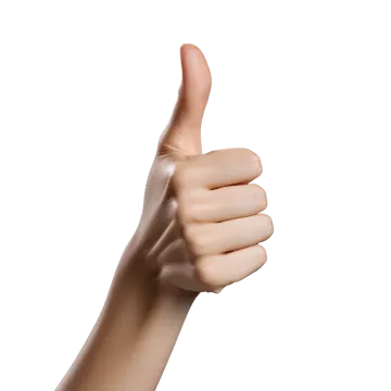 a person's hand with a thumb on it