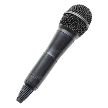 a microphone on a white background