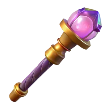 an image of a purple and gold sword