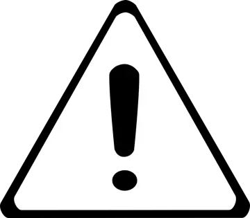 a black and white warning sign