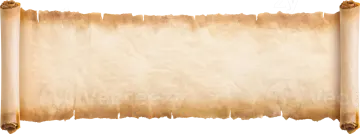 a piece of parchment paper on a white background