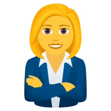 a woman with her arms crossed