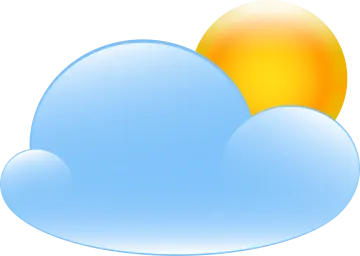 a cloud with the sun in the background