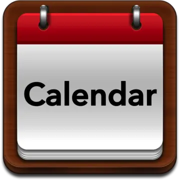 a calendar with the word calendar on it
