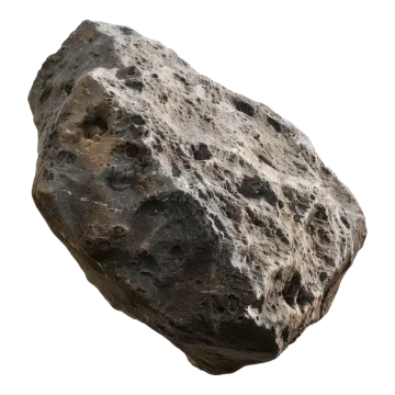 a large rock on a white background