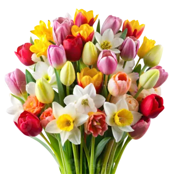 a vase filled with lots of colorful flowers