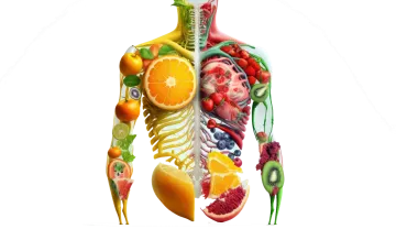 a diagram of the human body and organs