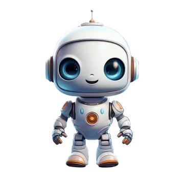 an image of a robot with headphones on