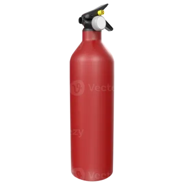 a red fire exor on a white background
