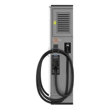 an electric charging station on a white background
