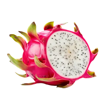 dragon fruit on a white background