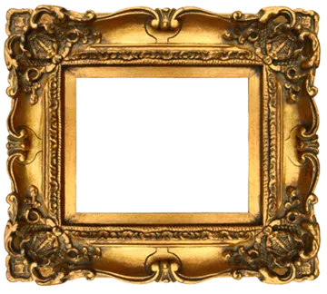 a gold frame with an ornate design