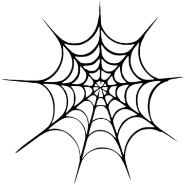 spider web coloring pages