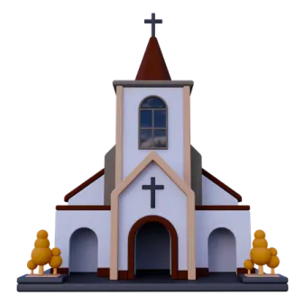 a church with a cross on top of it