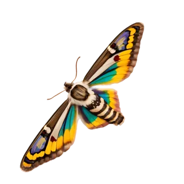 a colorful butterfly on a white background