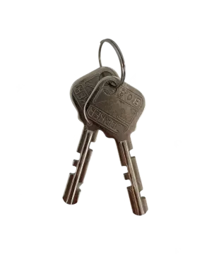 a bunch of keys on a white background