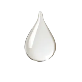 a drop of water on a white background