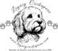 a black and white drawing of a dog