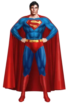 a man dressed as superman