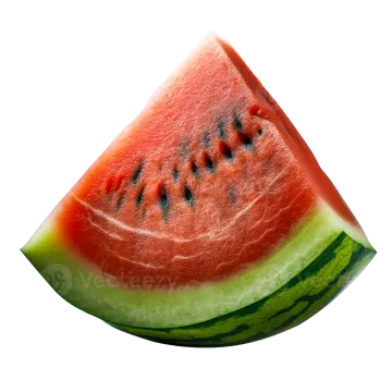 a slice of watermelon on a white background
