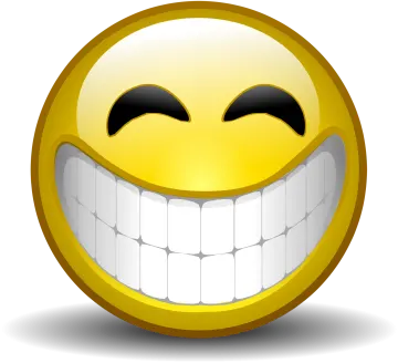 a smiley face with a big smile on it's face