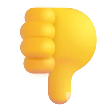a yellow light bulb with a thumb on it